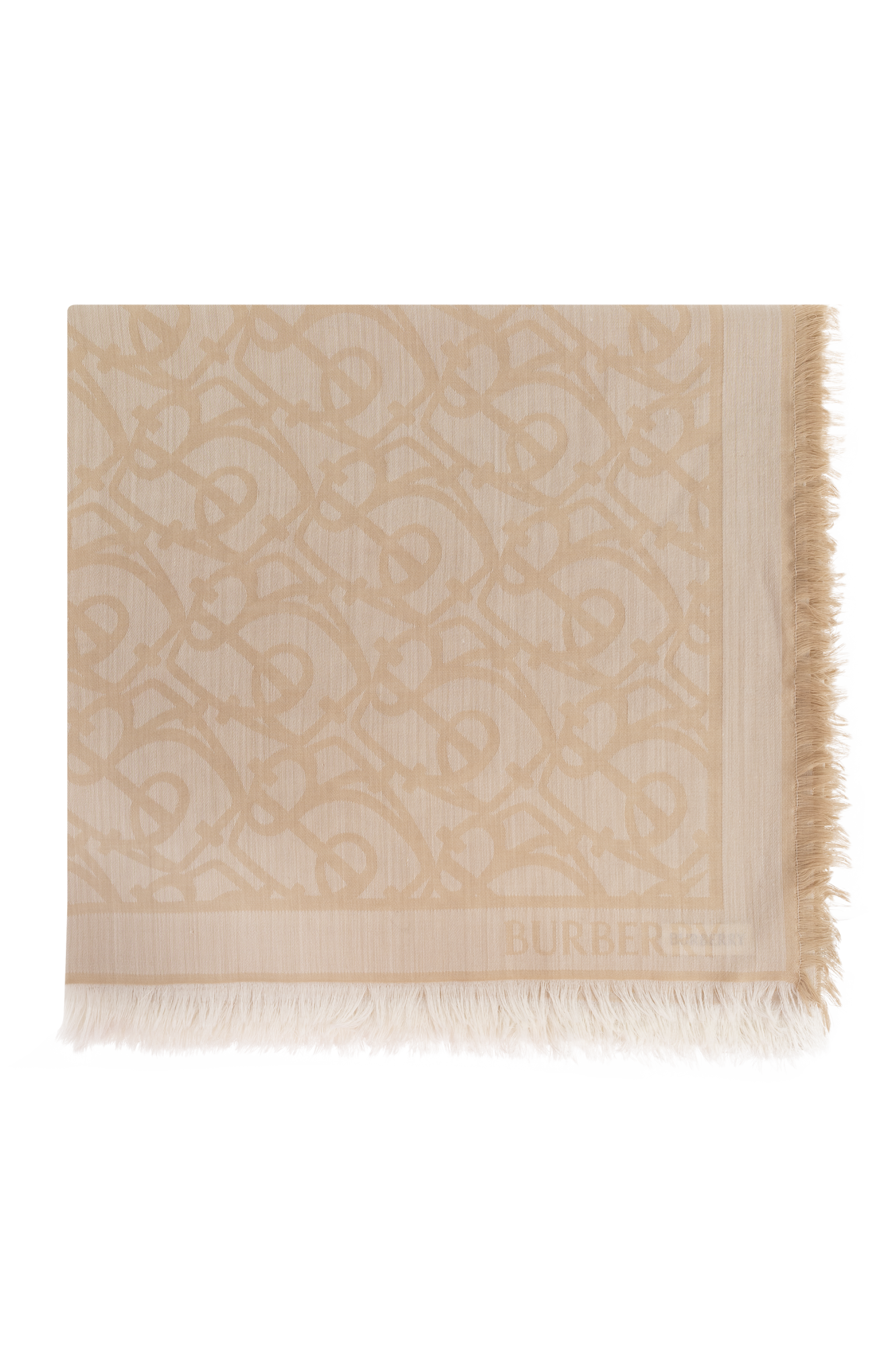Beige Wool scarf with logo Burberry - Vitkac AS